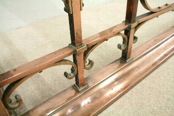 Antique Art Nouveau Copper Club Fender