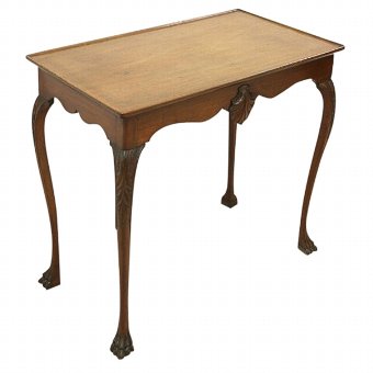 George II Style Mahogany Irish Silver Table