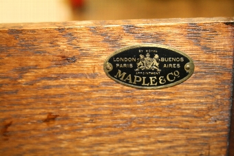 Antique Maple & Co Burr Walnut 9 Piece Dining Room Suite