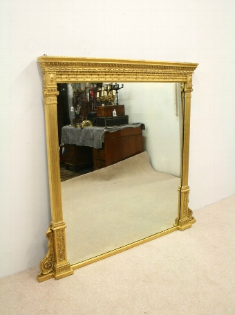 Classical Style Gilt Overmantel Mirror
