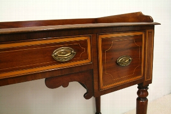 Antique George III Inlaid Mahogany Dressing Table
