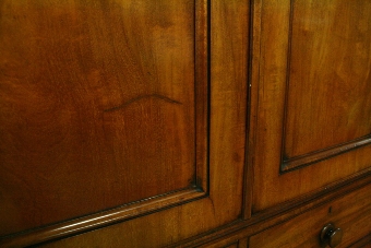 Antique George IV Mahogany 4 Door Wardrobe