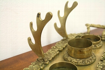 Antique Gilded Bronze Desk Set
