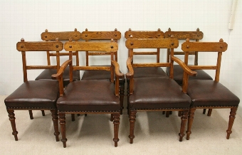 Set of 8 Pugin Style Dining Chairs