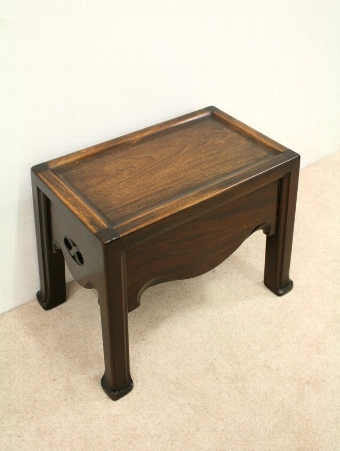 Whytock & Reid Mahogany Stool