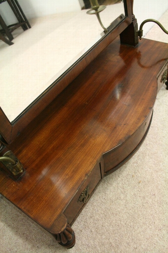 Antique Regency Mahogany Dressing Mirror