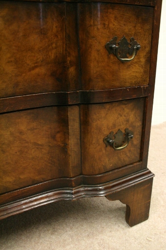 Antique George II Style Burr Walnut Bureau