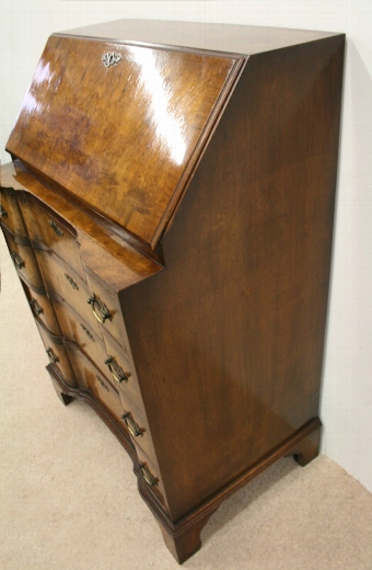 Antique George II Style Burr Walnut Bureau