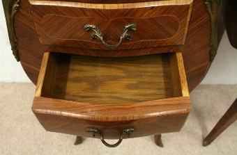 Antique Pair of French Marble Top Bedside Cabinets