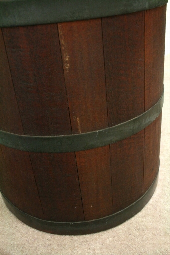 Antique Teak Butter Churn Barrel/Stick Stand