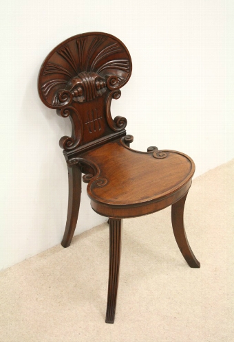 Regency Mahogany Hall Chair