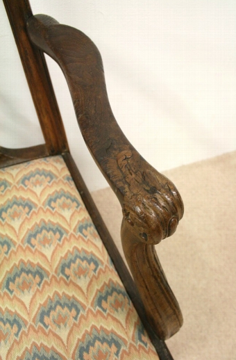 Antique Provincial Chippendale Style Armchair