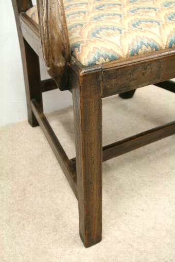 Antique Provincial Chippendale Style Armchair