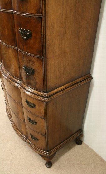 Antique George II Style Walnut Chest on Chest