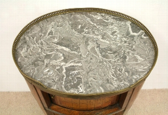 Antique French Oval Bedside Cabinet