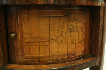 Antique French Oval Bedside Cabinet