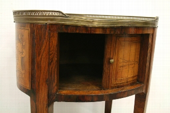 Antique French Oval Bedside Cabinet