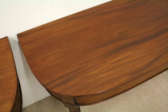 Antique Pair of Late George IV Mahogany Side Tables
