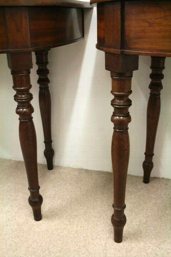 Antique Pair of Late George IV Mahogany Side Tables