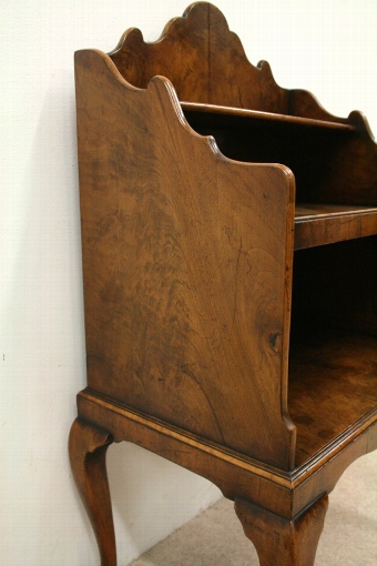 Antique George II Style Walnut Open Bookcase