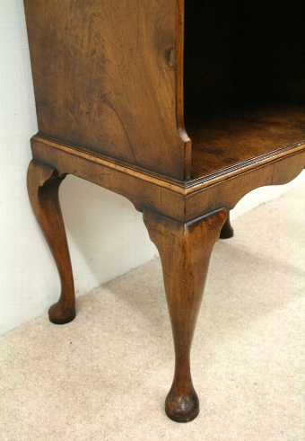 Antique George II Style Walnut Open Bookcase
