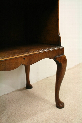 Antique George II Style Walnut Open Bookcase