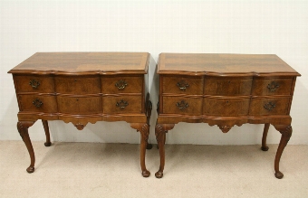 Pair of Walnut Commodes