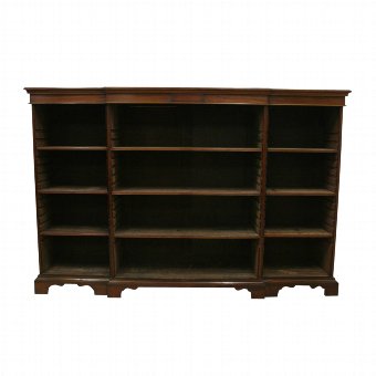 George III Style Mahogany Open Bookcase