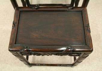 Antique Nest of 3 Chinese Occasional Tables