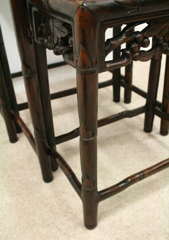 Antique Nest of 3 Chinese Occasional Tables