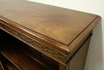 Antique George III Style Mahogany Open Bookcase