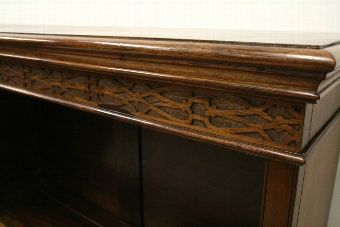 Antique George III Style Mahogany Open Bookcase