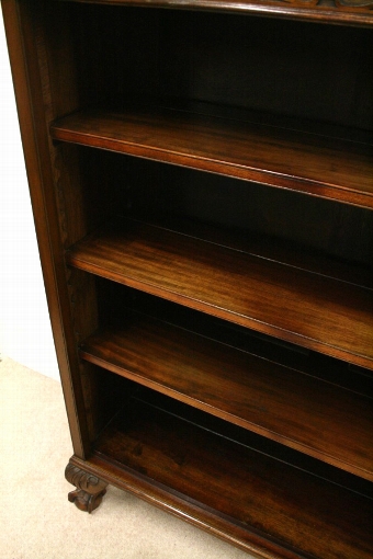 Antique George III Style Mahogany Open Bookcase