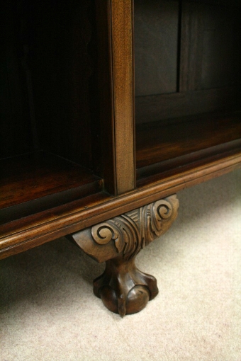 Antique George III Style Mahogany Open Bookcase