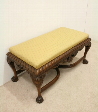 Chippendale Style Large Centre Stool