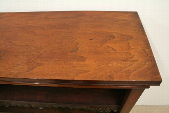 Antique Victorian Walnut Open Bookcase