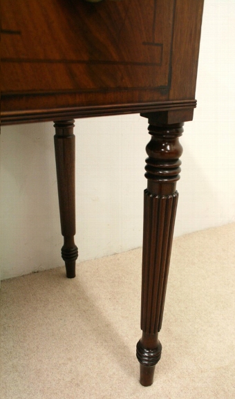 Antique George III Neat Sized Bow Front Sideboard