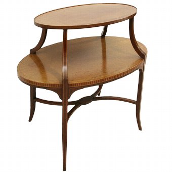 Sheraton Style 2 Tier Mahogany Etagere