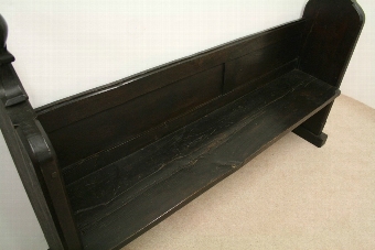 Antique Stained Pine Church Pew/Hall Bench