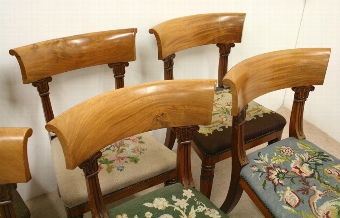Antique Set of 6 William IV Mahogany Dining Chairs