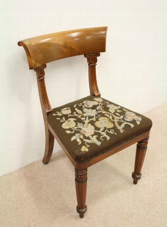 Antique Set of 6 William IV Mahogany Dining Chairs