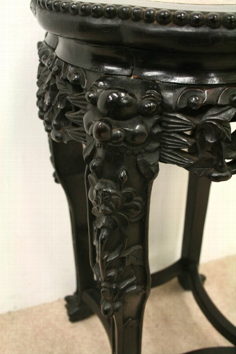Antique Chinese Marble Top Stand