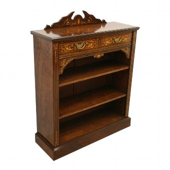 Sheraton Style Rosewood Open Bookcase