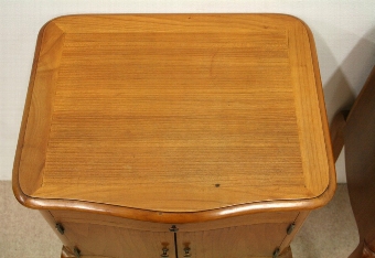 Antique Pair of Fruitwood Bedside Cabinets