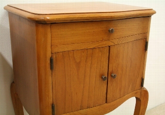 Antique Pair of Fruitwood Bedside Cabinets