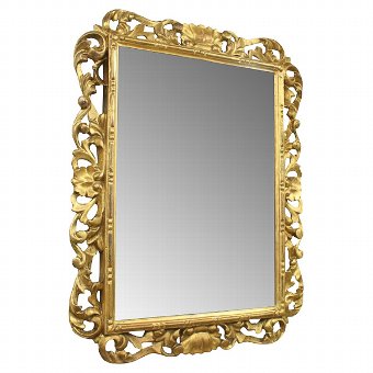 George II Carved Giltwood Wall Mirror