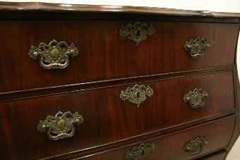 Antique Dutch Bombe Front Chest of Drawers