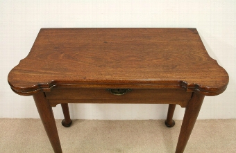 Antique Georgian Red Walnut Games Table