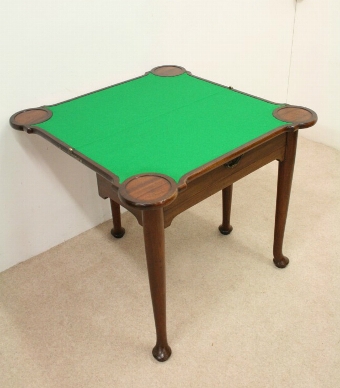 Antique Georgian Red Walnut Games Table