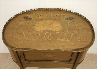 Antique Late Victorian Marquetry Side Table/Cabinet